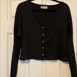 Hollister Ribbed Long Sleeve Top